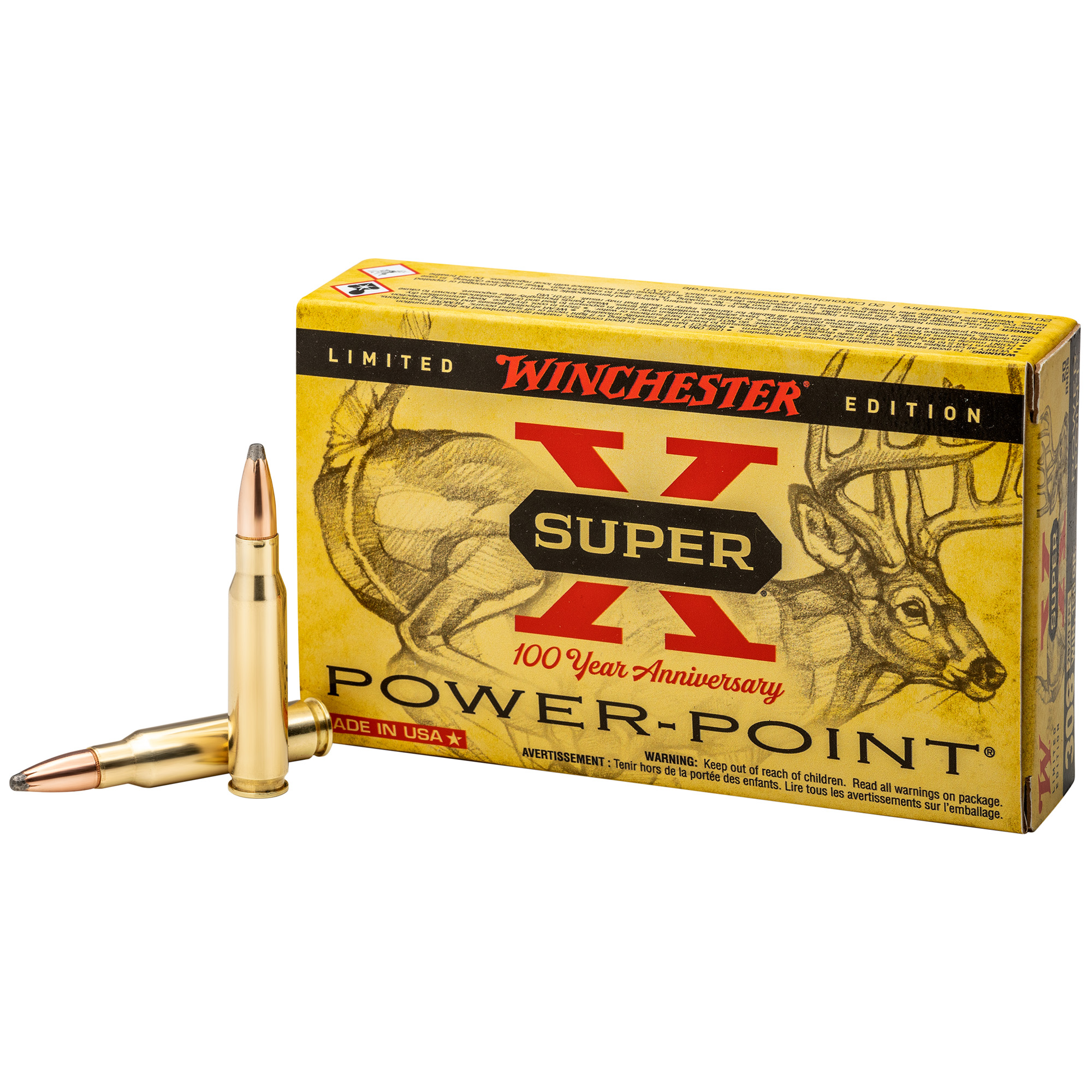 Winchester 308 Win Super X 100th Anniversary 150 gr Power-Point (PP)