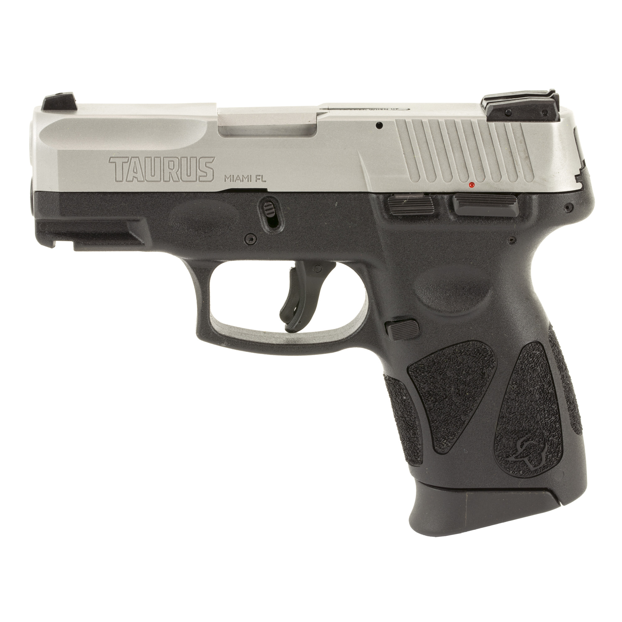 Taurus G2c 9mm Luger 3.20” 12+1 Stainless Slide Black Polymer Grip