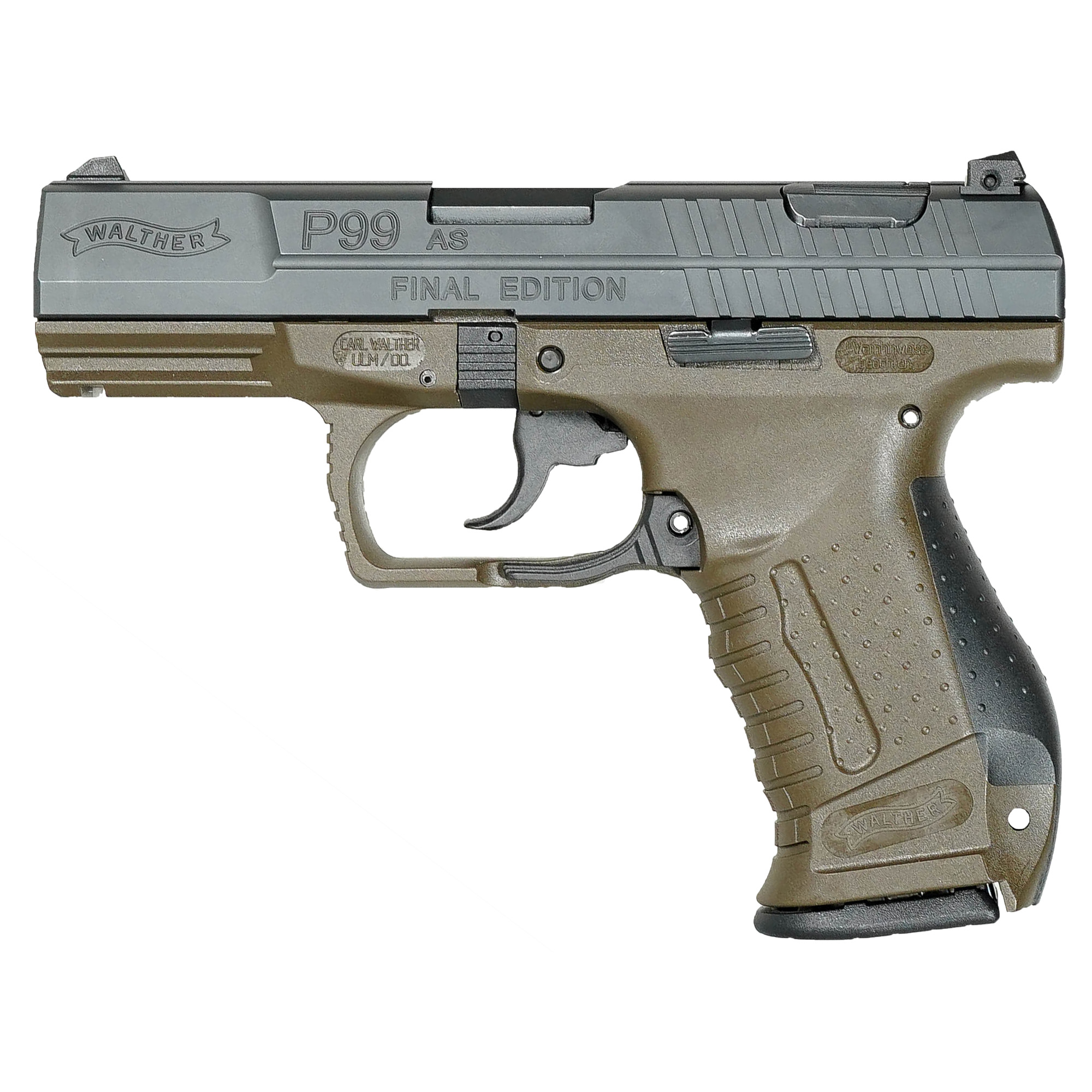 Walther Arms 2874172CS P99 Final Edition Collector’s Set 9mm Luger 15+1 4” Interchangeable Backstrap Grip