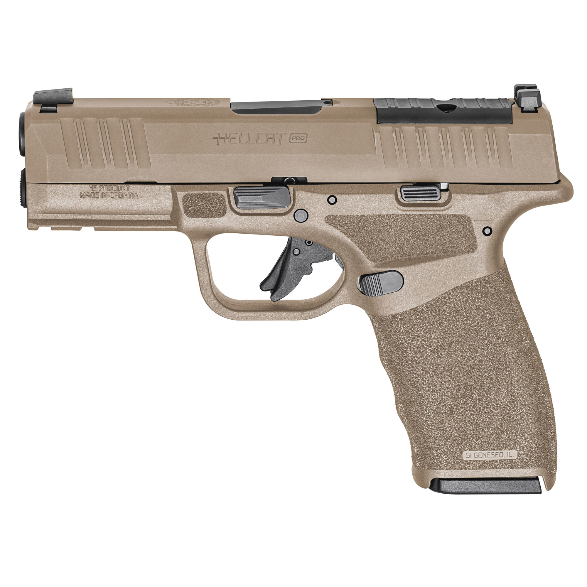Springfield Armory HCP9379FOSP15GU24 Hellcat Pro OSP 9mm Luger Gear up 2024 Includes Viridian RFX-11 Green Dot Optic, 3 15rd Magazines (Total of 5), Dual Range Bag