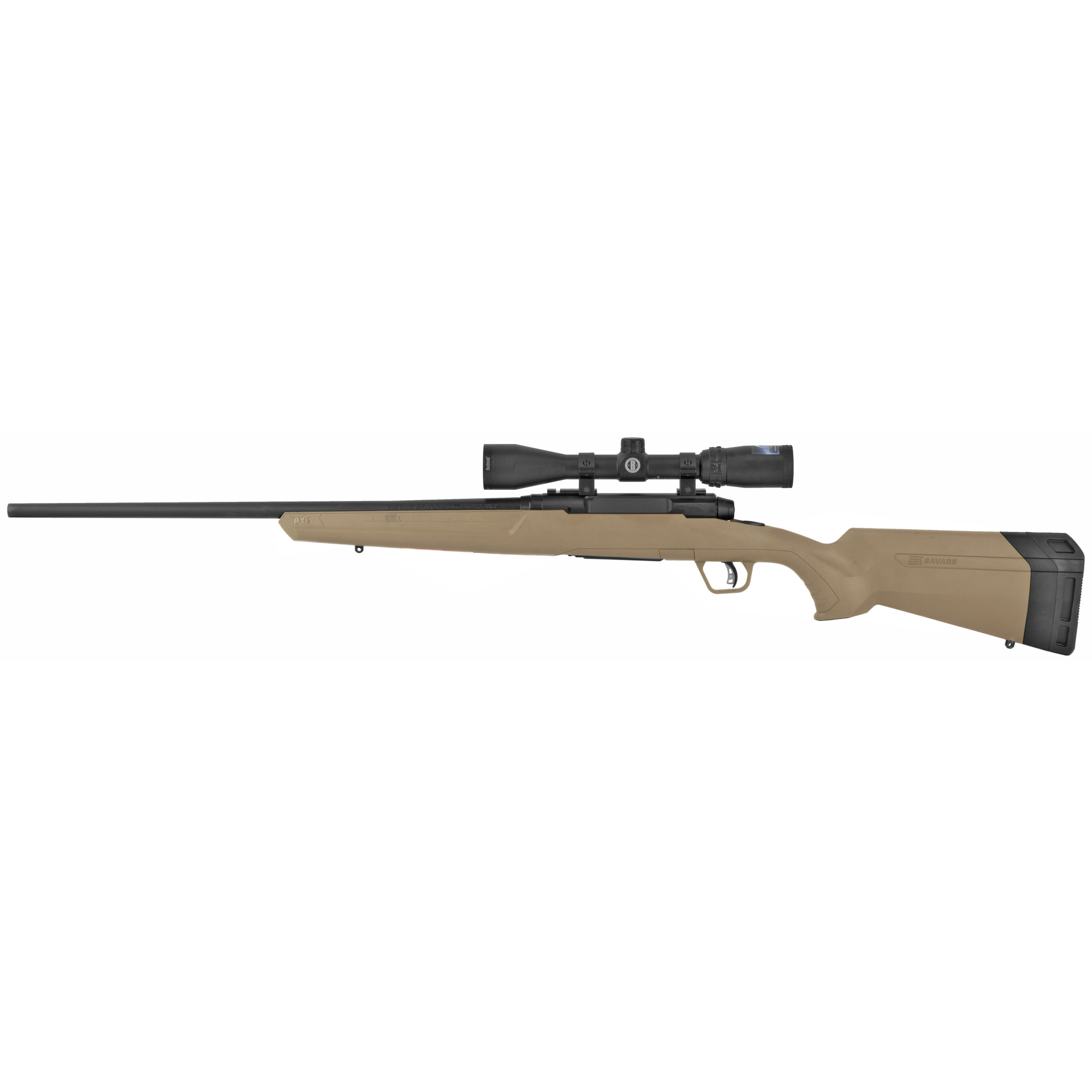 Savage Arms 57175 Axis II XP Full Size 6.5 Creedmoor 4+1 22” Matte Black Button-Rifled Barrel, Matte Black Carbon Steel Receiver, Flat Dark Earth Synthetic Stock, Bushnell Banner 3-9x40mm, Right Hand