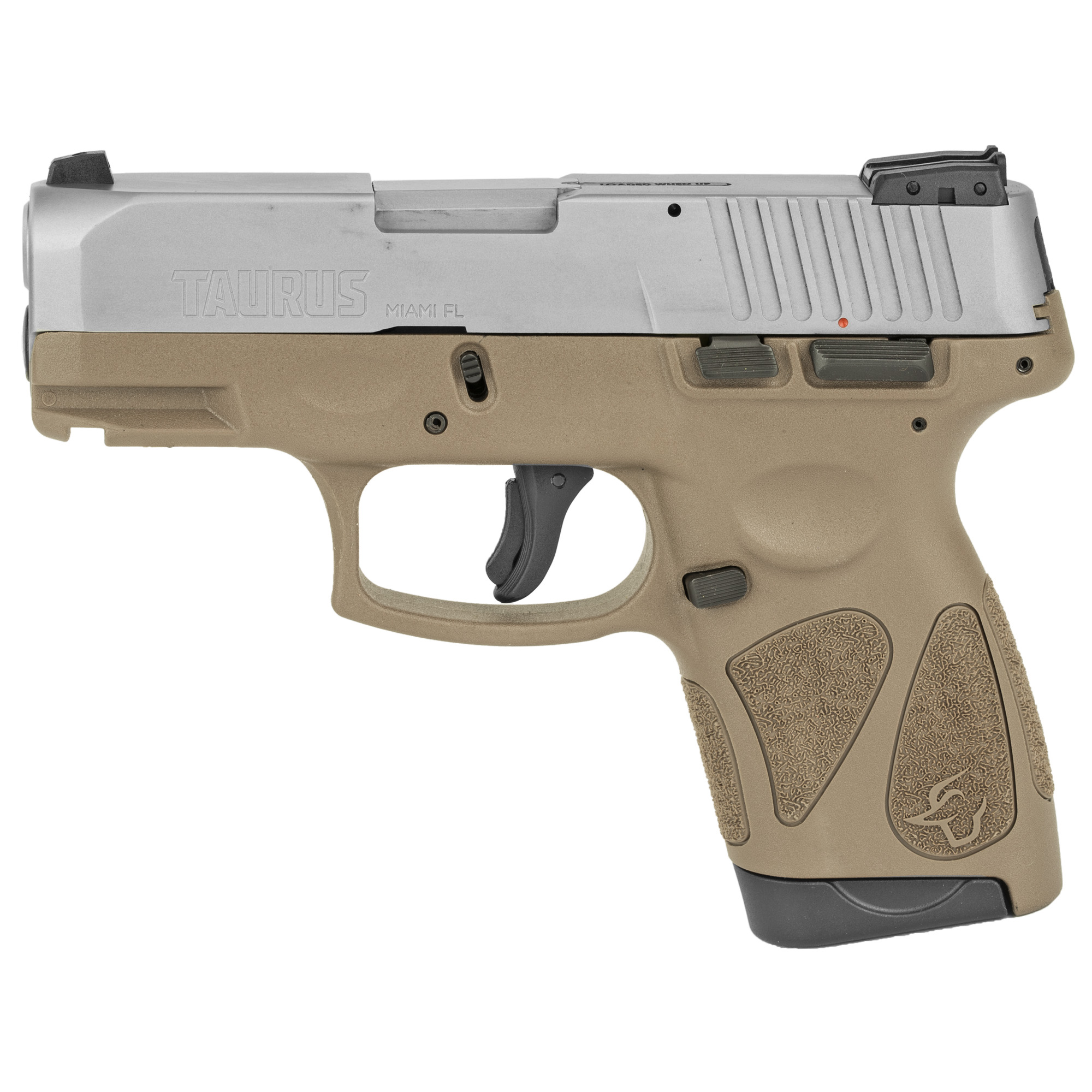Taurus 1G2S939B G2S 9mm Luger 3.26” 7+1 Brown Stainless Steel Brown Polymer Grip