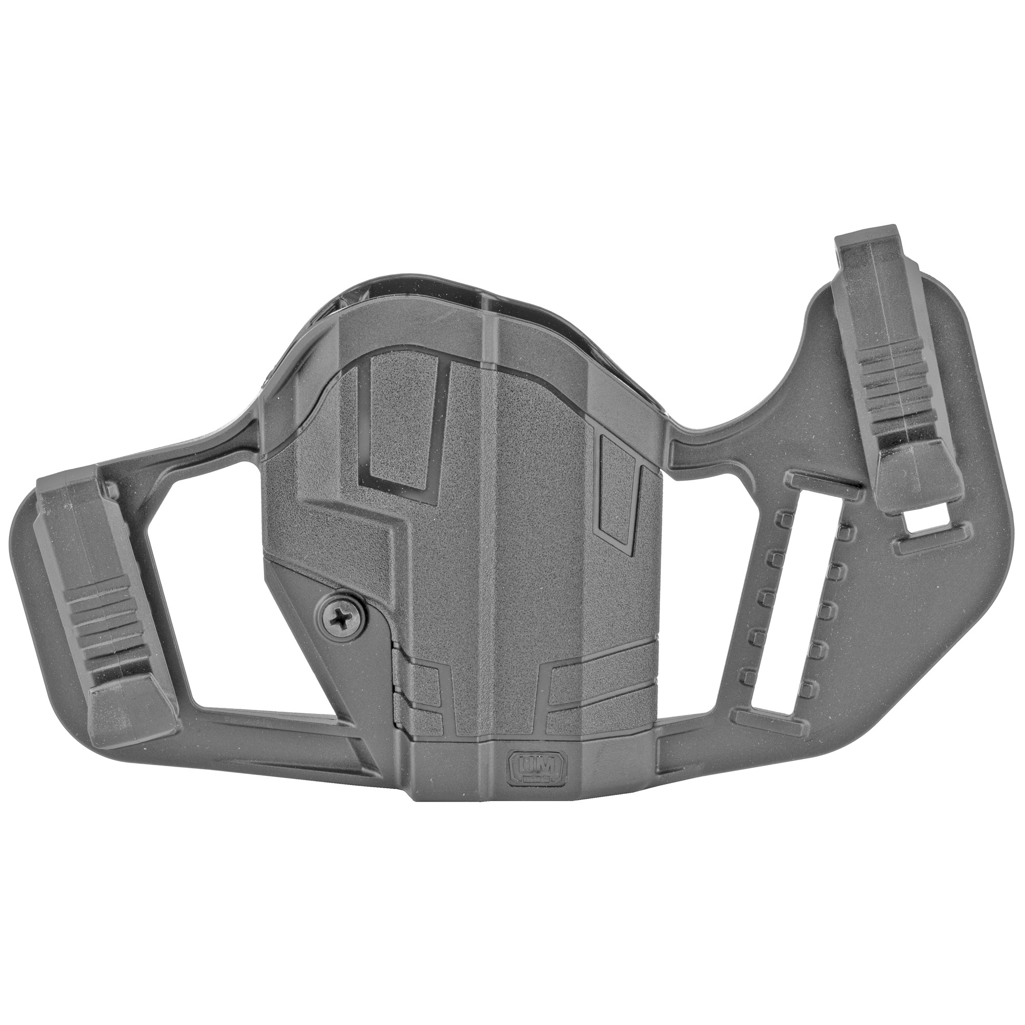 Uncle Mike’s 79077 Apparition IWB/OWB Belt Clip Mount Compatible w/Glock 43/43X/Springfield Hellcat Black Polymer Ambidextrous