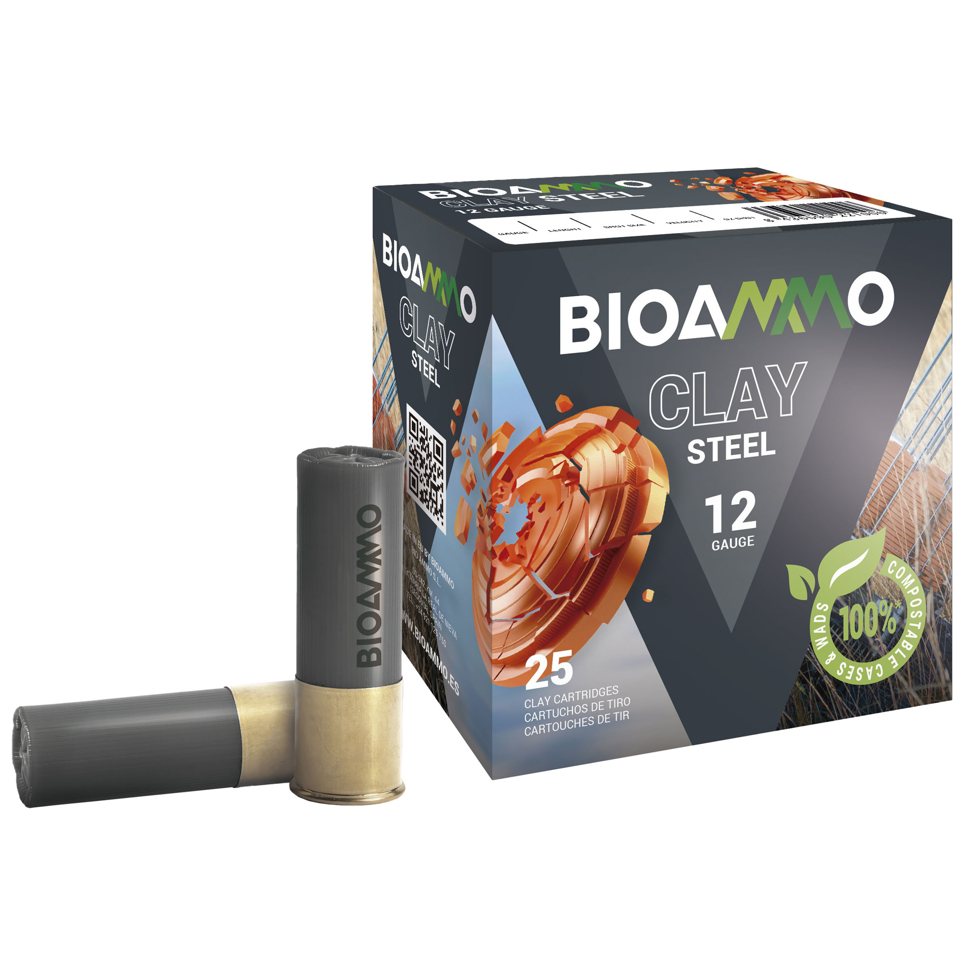 Bioammo BRS2870 Rex Steel Target 12Gauge 2.75” 1oz 7Shot 25 Per Box/10 Case