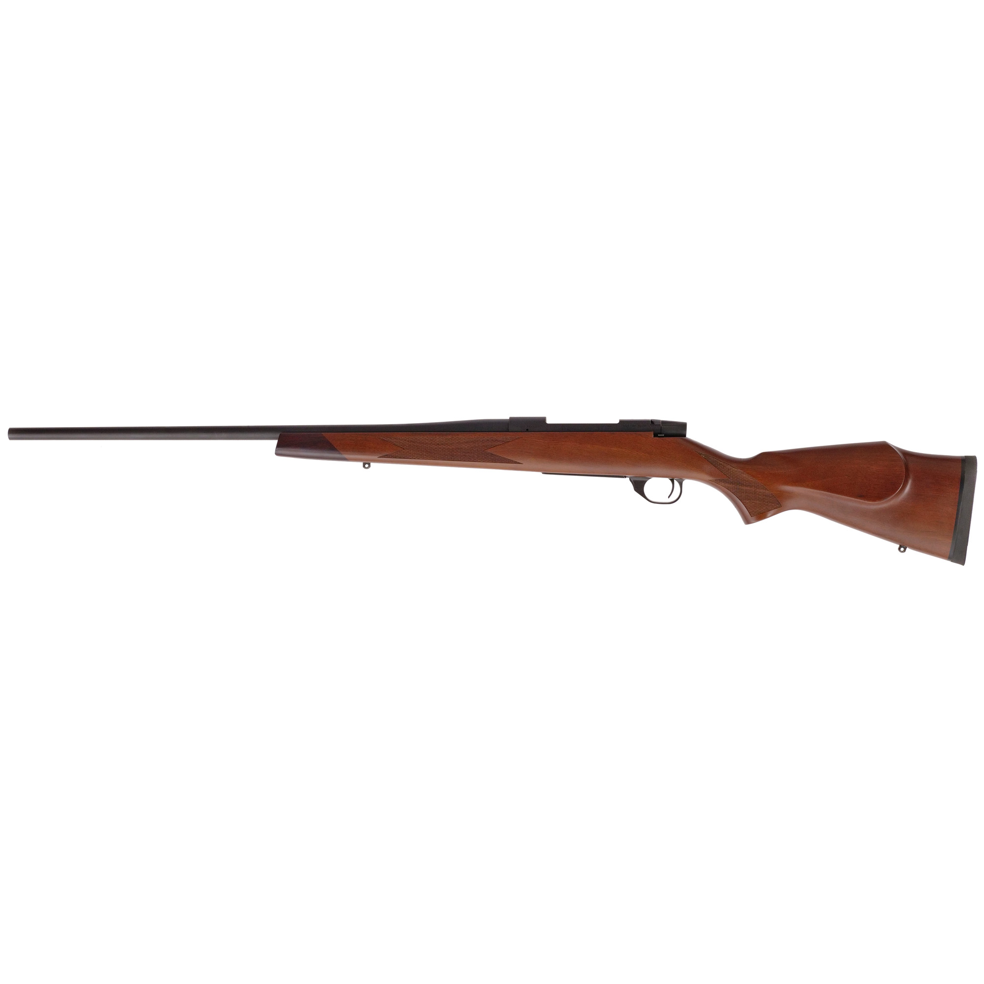 Weatherby VDT65CMR4O Vanguard Sporter Full Size 6.5 Creedmoor 4+1 24” Bead Blasted Blued #2 Contour Barrel, Matte Blued Drilled & Tapped Steel Receiver, Grade A Turkish Walnut Monte Carlo Stock