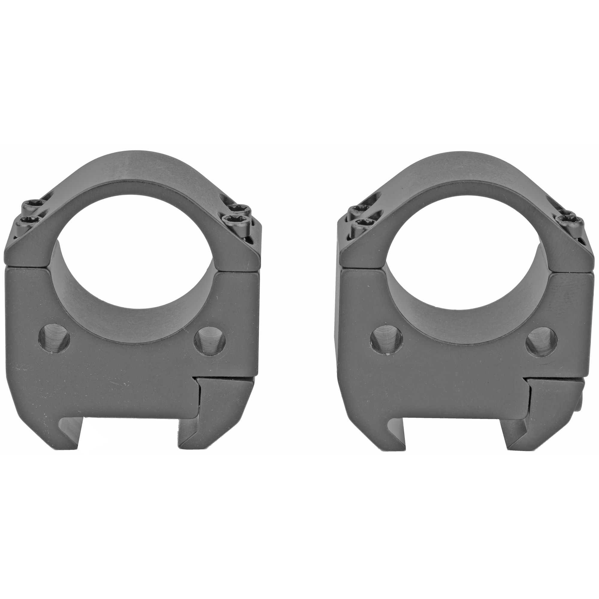 Talley TMS10H Modern Sporting Black Anodized Aluminum 1” Tube High Picatinny Rail 0 MOA