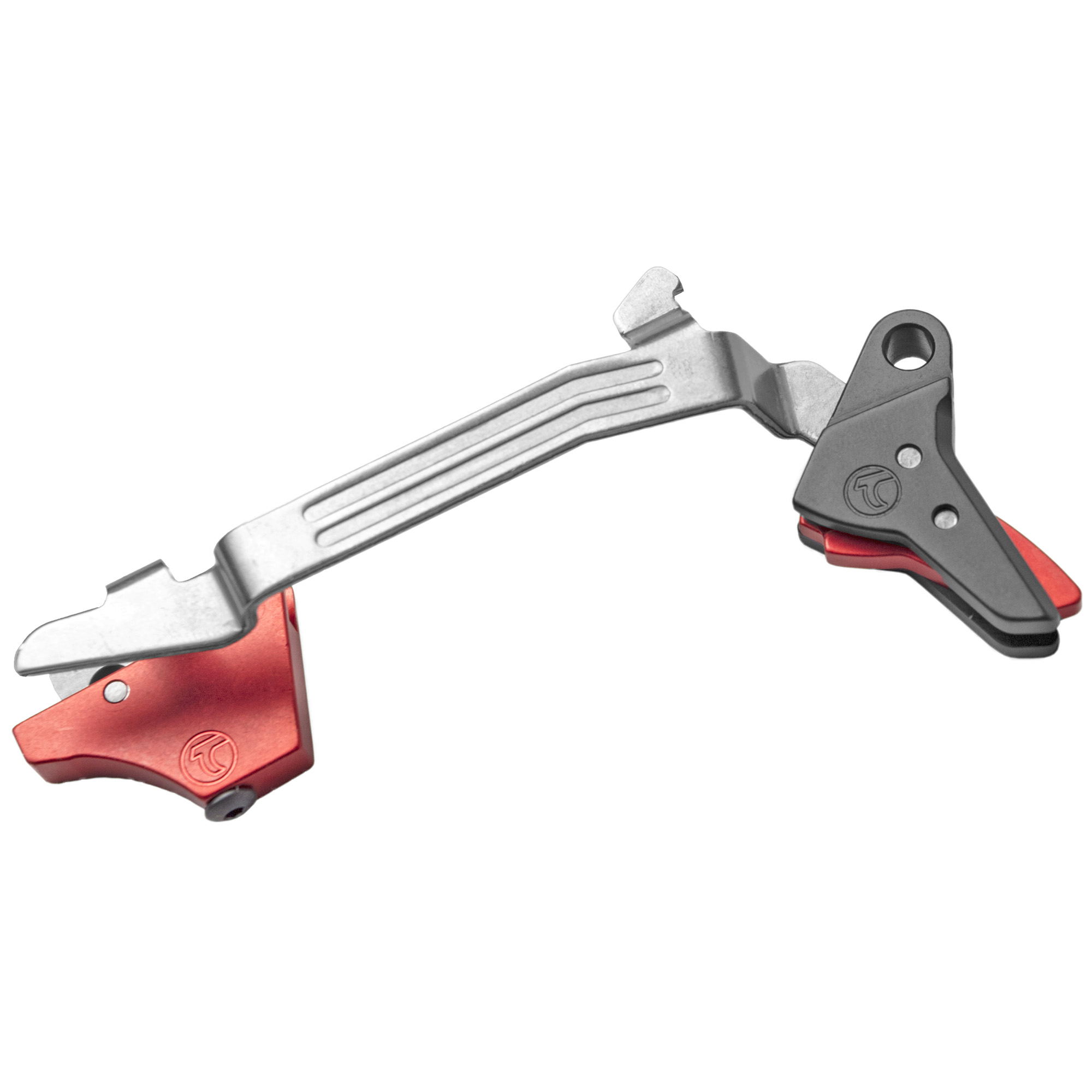 Timney Triggers ALPHAGLOCK34 Alpha Competition 9mm Luger/40 S&W, Black Straight Trigger, Compatible w/ Most Glock Gen3-4