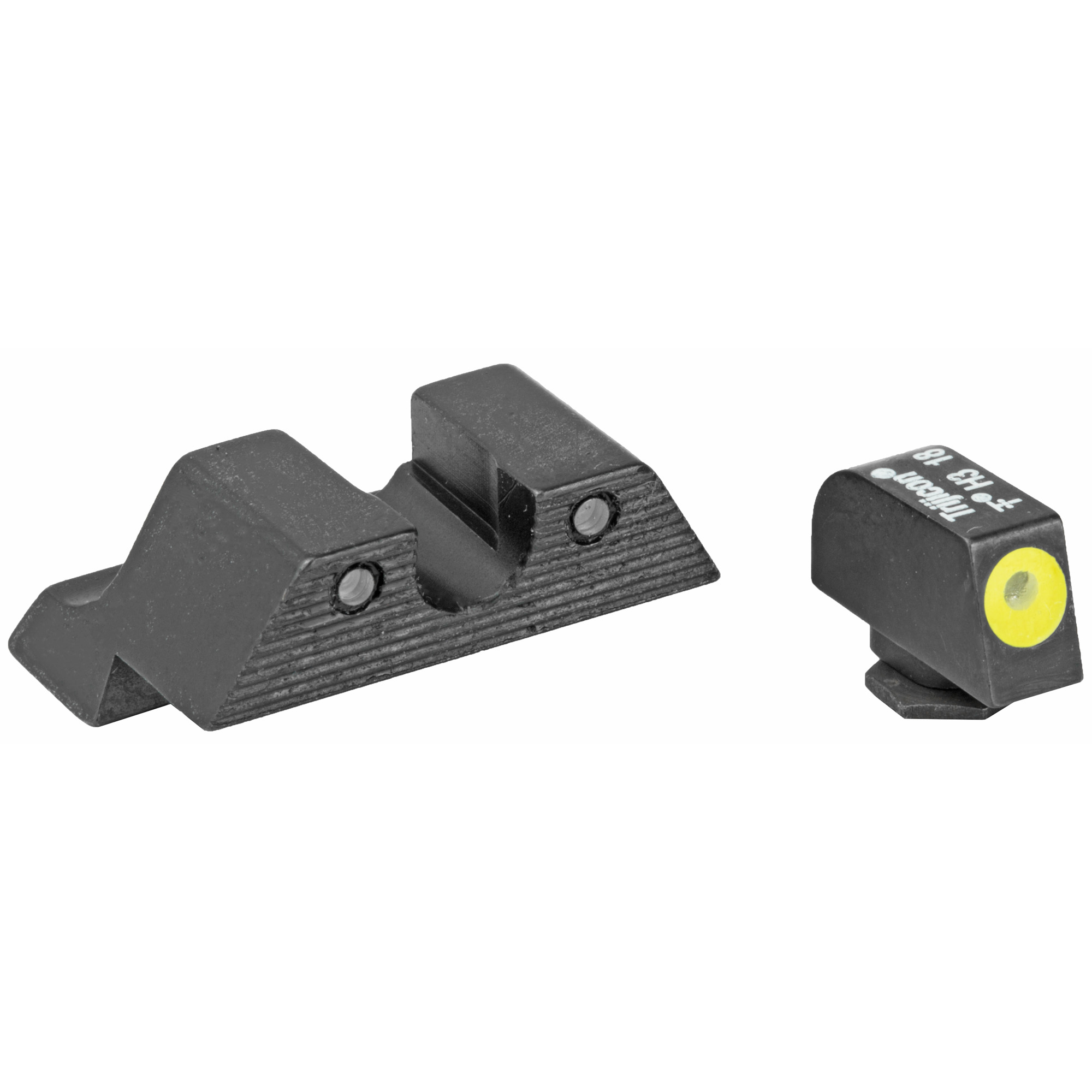 Trijicon 600540 HD Night Sights Green/Tritium Yellow Outline Front Sight-Green Tritium Black Outline Rear Sight Glock Glock 17/17L/19 Standard Frame