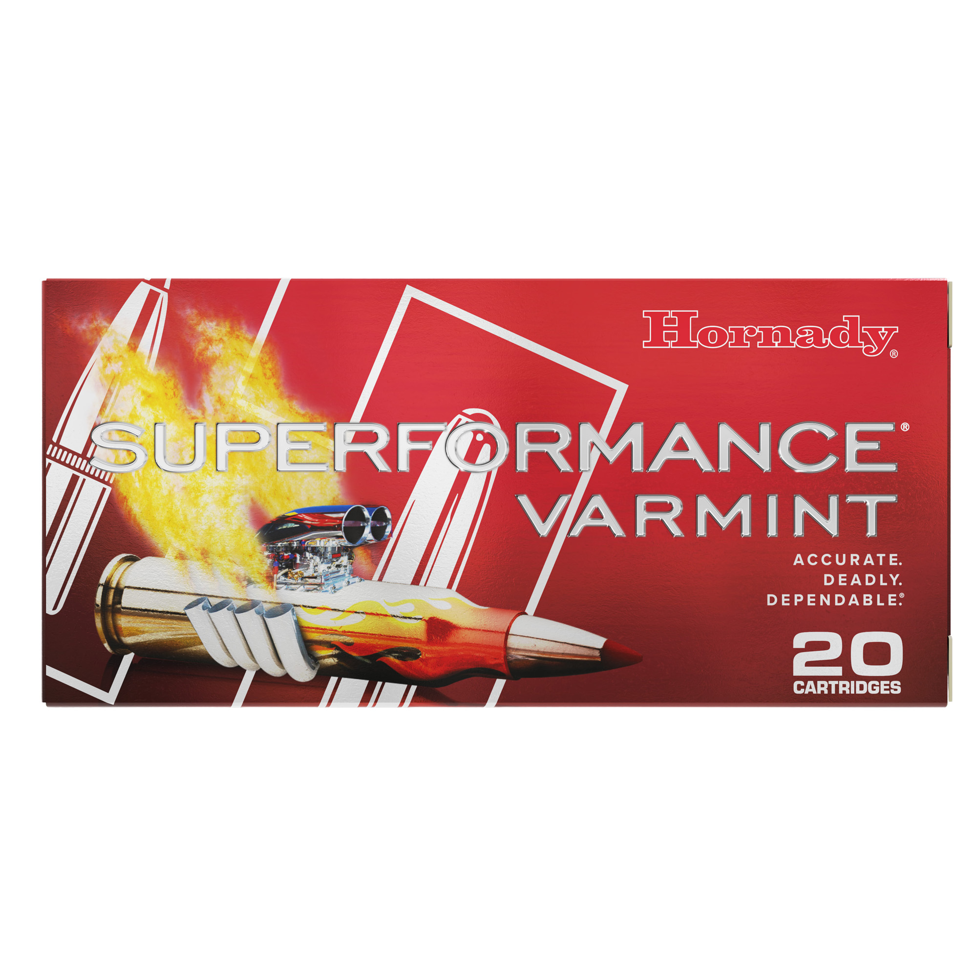 Hornady 8308 Superformance 223WSSM 55gr V-Max 20 Per Box/10 Case