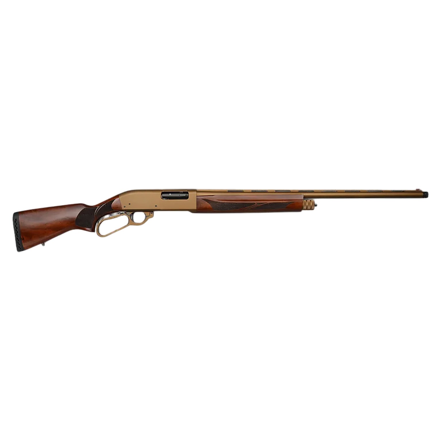 Gforce Arms GFLVR1228WBNZ Refuge 12 Gauge Lever 3” 4+1 28” Burnt Bronze Cerakote Vent Rib Barrel, Burnt Bronze Cerakote Aluminum Alloy Receiver, Fixed Turkish Walnut Stock