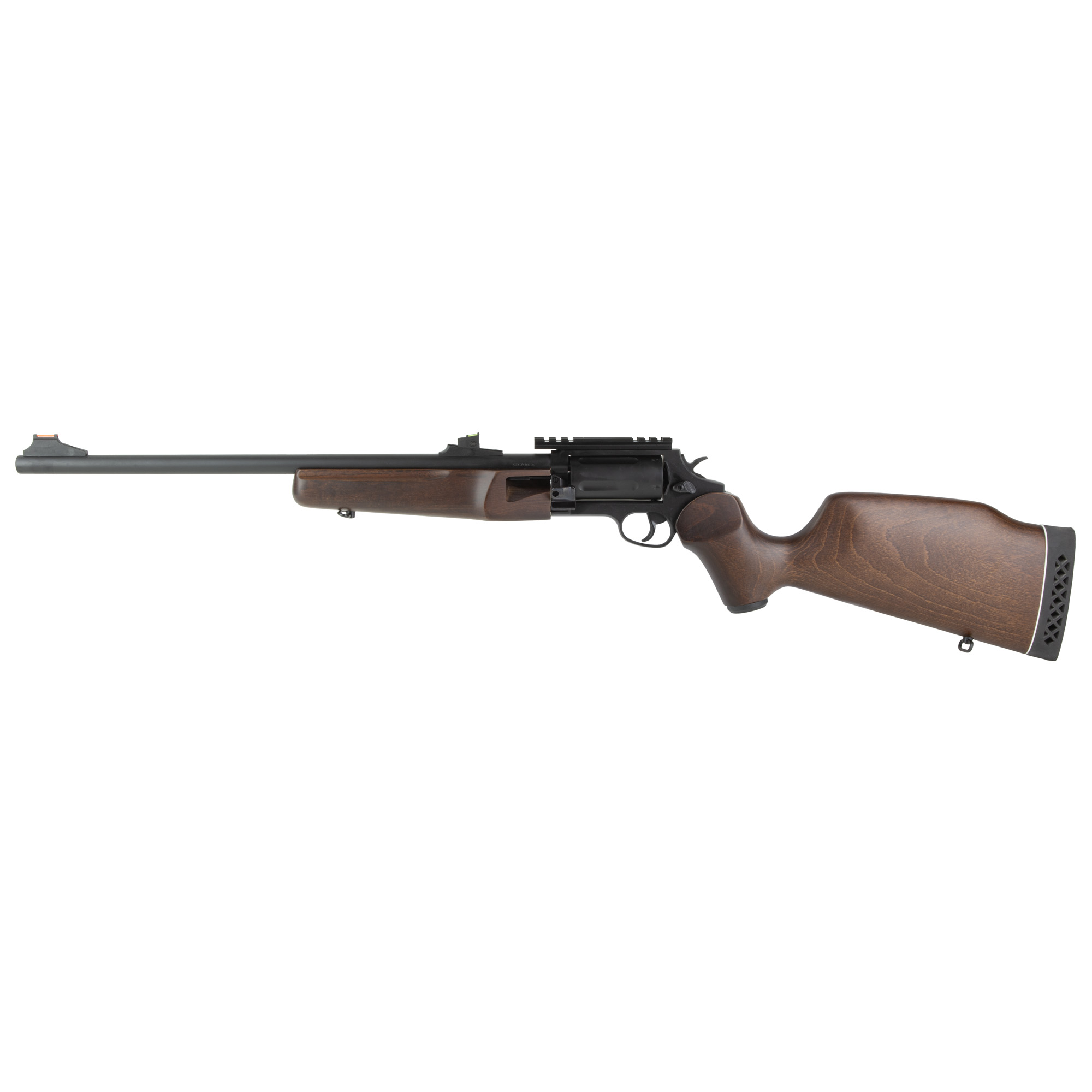 Rossi SCJ4510K Circuit Judge 45 Colt (LC) Caliber with 5rd Capacity, 18.50” Barrel, Graphite Metal Finish & Brazilian Hardwood Monte Carlo Stock Right Hand (Full Size)