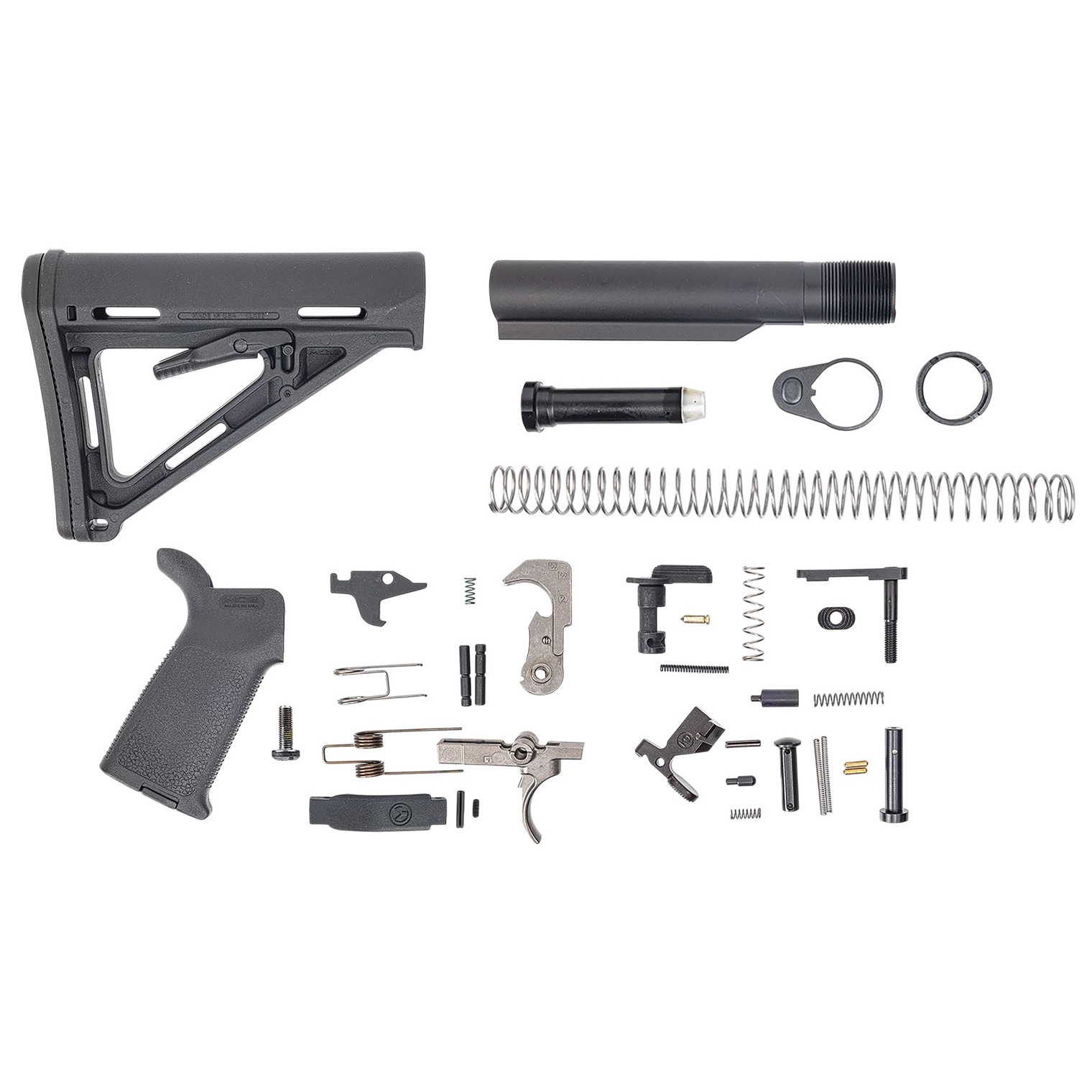 Dpms Panther Arms DP51655109854 MOE PPT Lower Build Kit AR-15 Includes Black Magpul Grip & Magpul MOE Black Stock