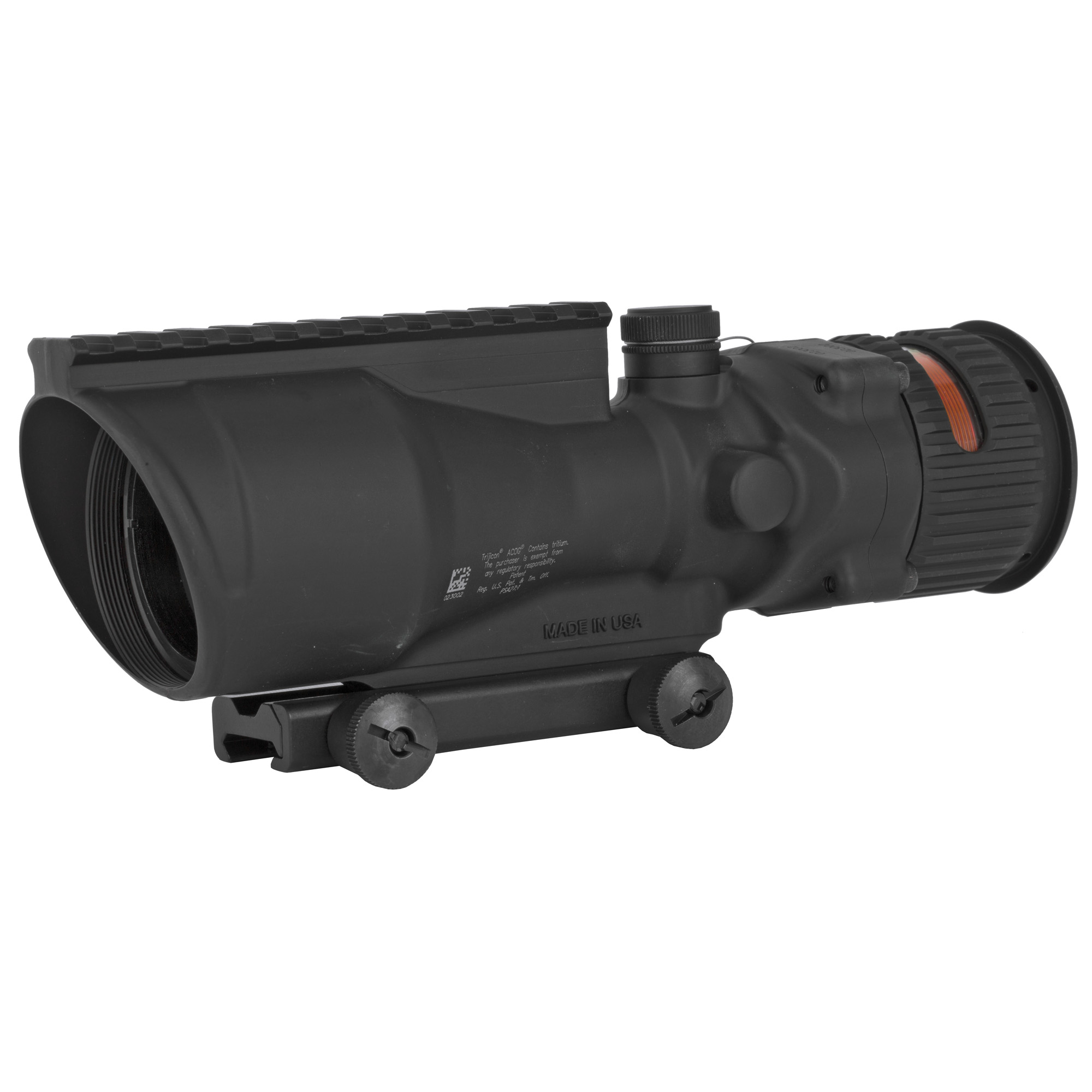 Trijicon 100005 ACOG w/TA75 Mount Matte Black 6x48mm Illuminated Red Horseshoe/Dot 308 BAC Reticle