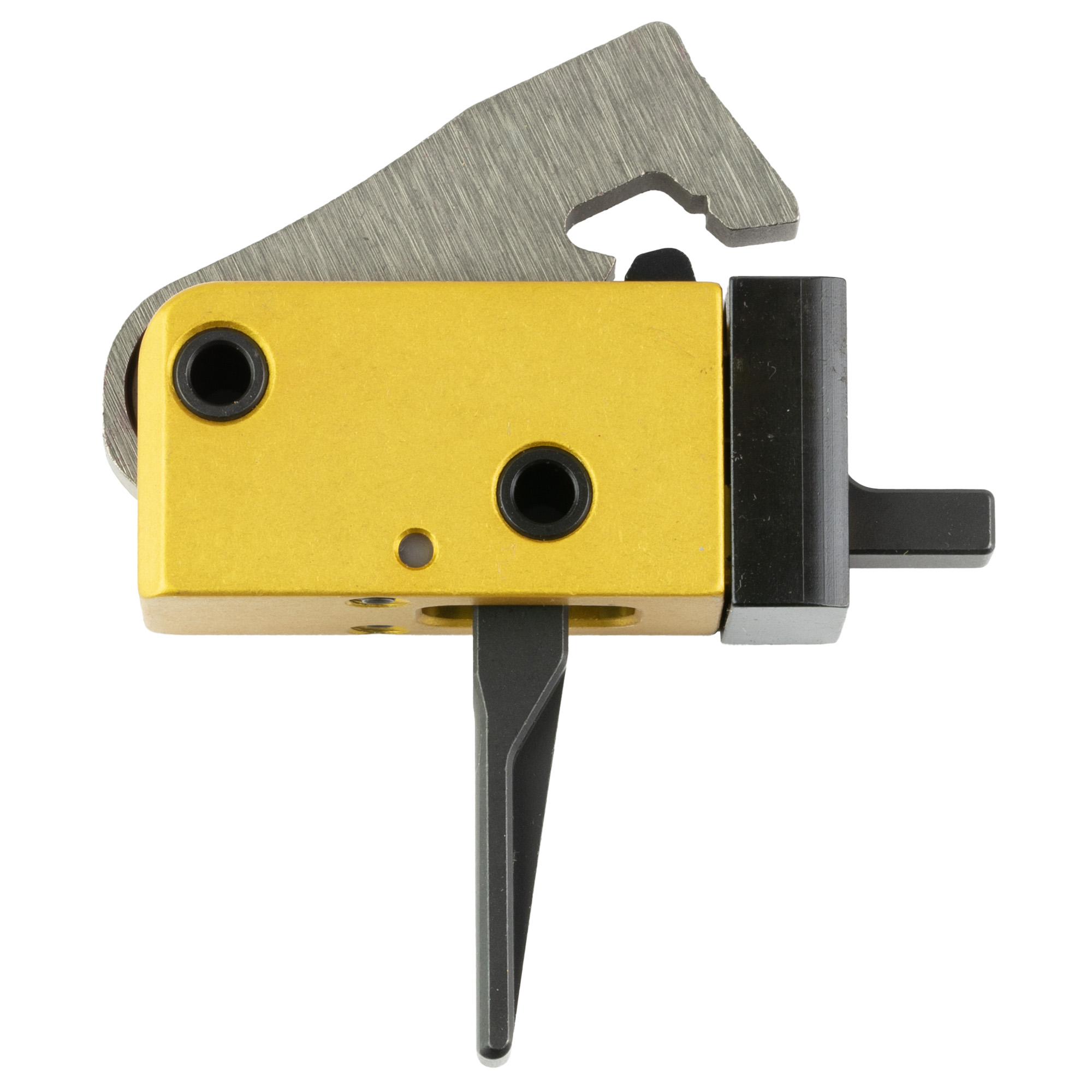 Timney Triggers 681ST PCC Trigger Single-Stage Straight Trigger with 2.50-3 lbs Draw Weight & Black/Gold Finish for AR-Platform