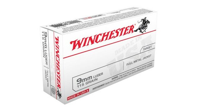 WINCHESTER USA 9MM LUGER 115GR FMJ-RN 50RD 10BX/CS