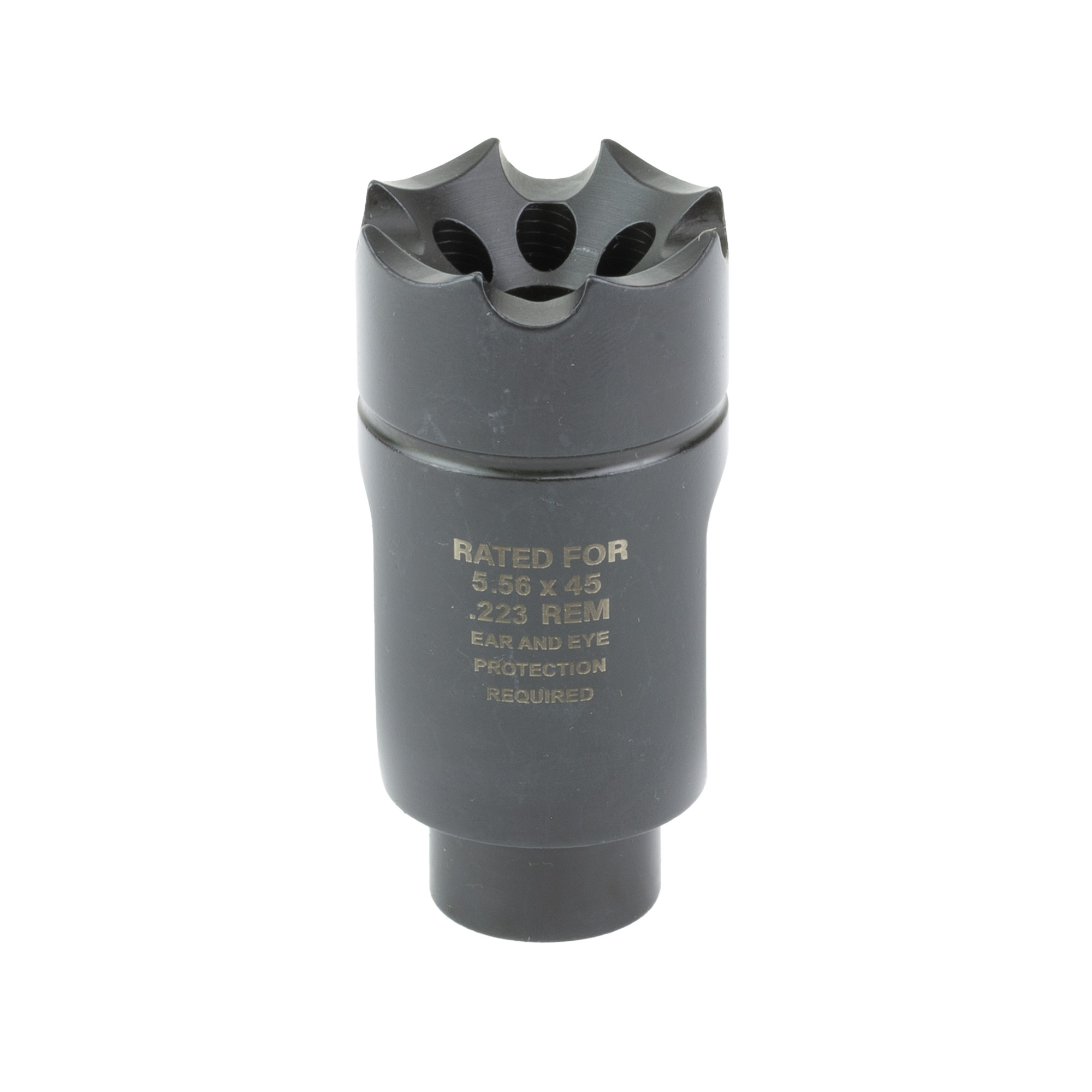 ULTRADYNE AR-15 Compensator 223 Rem 5.56x45mm NATO Athena Linear Black Nitride 416 Stainless Steel 1/2”x28 tpi