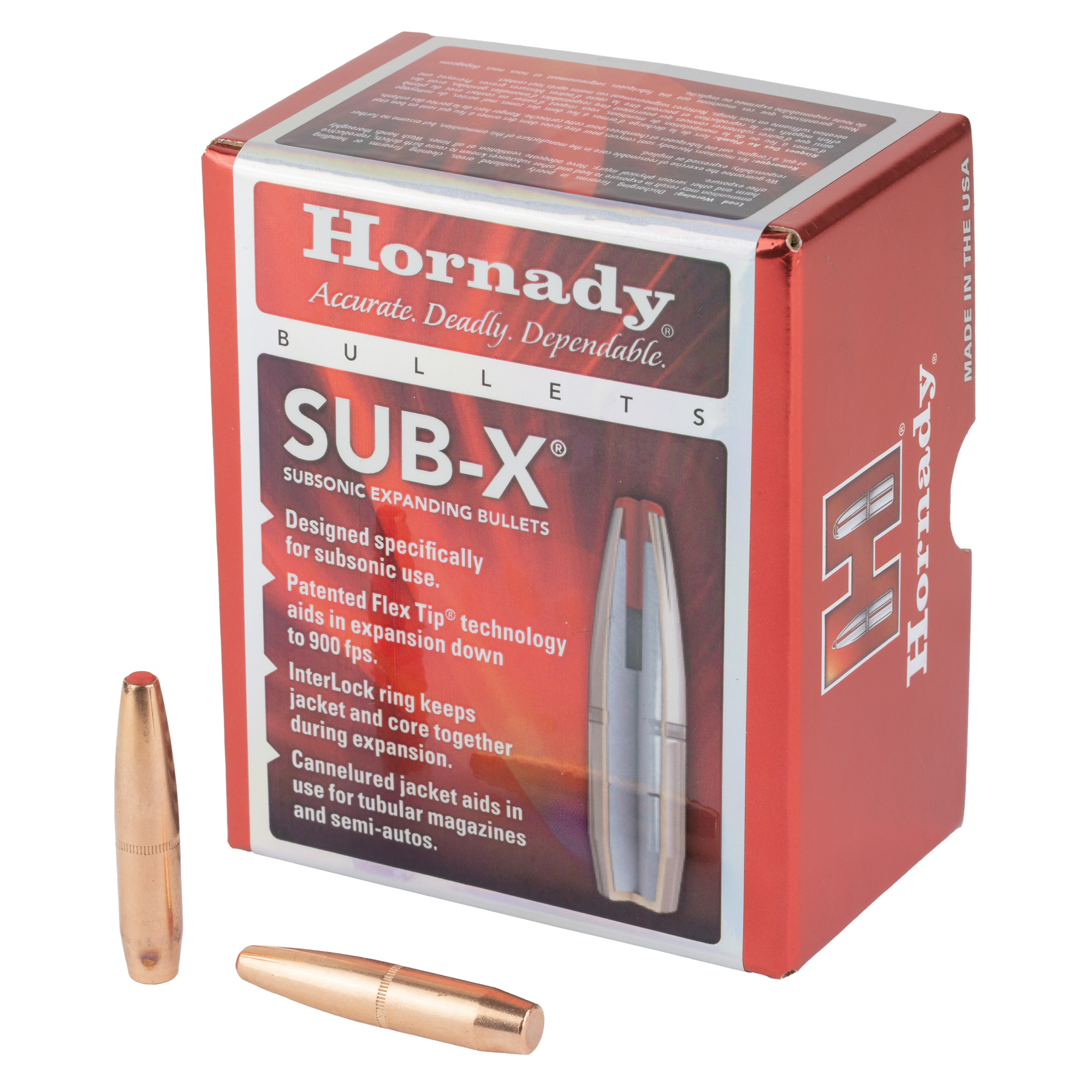 Hornady 33394 Sub-X 338Cal 307gr 50 Per Box/15Case