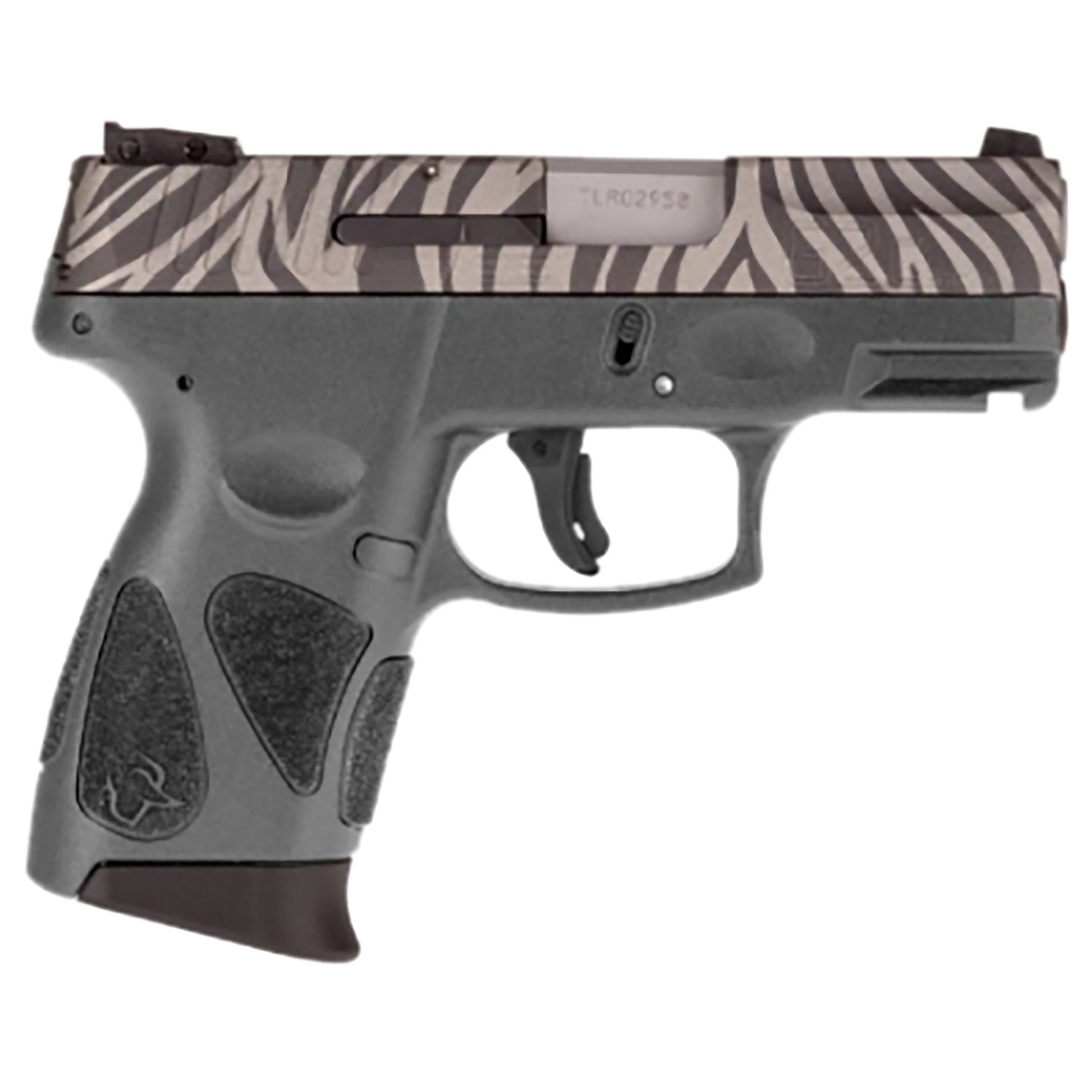 Taurus 1G2C93112GZEB G2C Compact Frame 9mm Luger 12+1 3.26” Matte Black Alloy Steel Slide Gray/Zebra