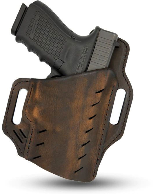 Versacarry Guardian Holster, Outside The Waistband, Right Hand, Brown, Size 4 (G4BRN)