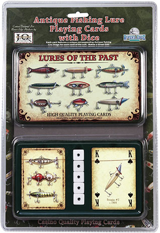 Rivers Edge Products Lures of the Past Playing Cards and Dice (1572)