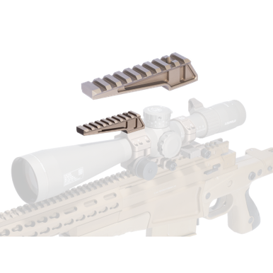 Badger Ordnance Condition One CLIF 9 Slot Rail - Fits the Badger C1 Unimounts, Anodized Tan