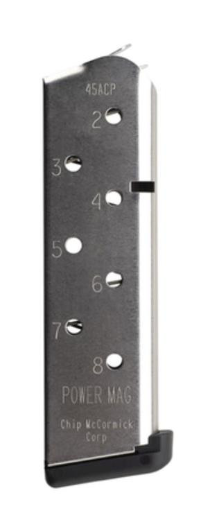 Chip McCormick Custom Colt 1911 Power Mag 45 ACP 8 rd Stainless