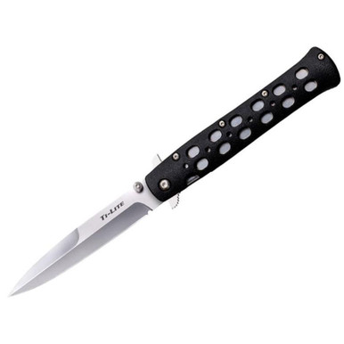 Cold Steel Ti Lite Folding 4" Plain Dagger Point Bead Stainless Zytel Handles Pocket Clip 26SP