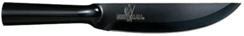Cold Steel, Bushman, Fixed Blade Knife, Black, Plain Edge, Bowie, 7" Blade, SK-5 High Carbon, Black Handle, Includes Secure-Ex Sheath with Ferrocerium Fire Steel