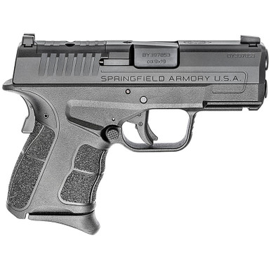 Springfield XDS-Mod.2 OSP (Optical Sight Pistol), Semi-automatic, Striker Fired, Sub-Compact, 9mm, 3.3" Barrel, Black Color, Polymer Frame, Optics Ready, 3 Dot Sights, 9Rd, 2 Magazines, 1-7Rd, 1-9Rd