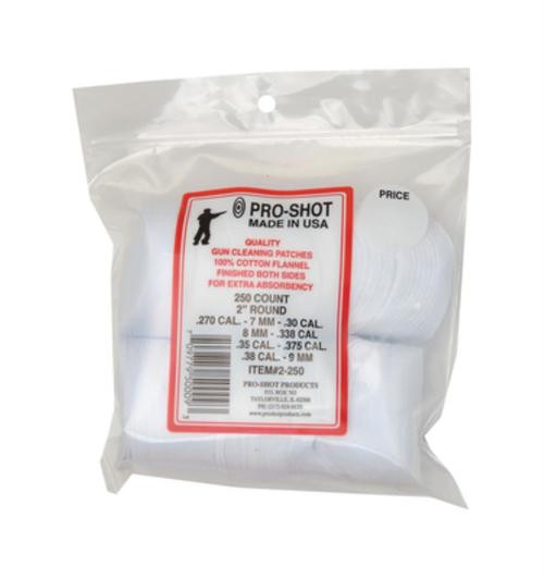 Pro-Shot Products Patches, Patch, .270-.38Cal, 250/Pack, Bag