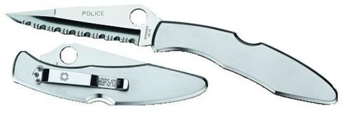 Spyderco Police 4-1/8" VG10 Stainless Steel/Spyderedge