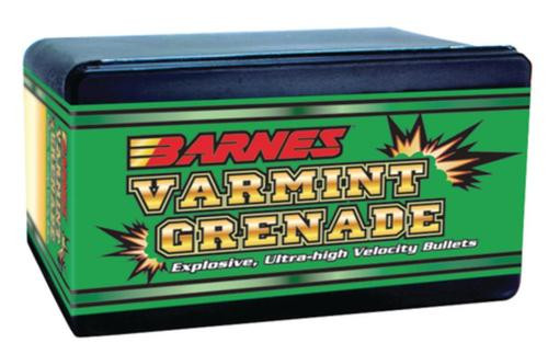 Barnes Varmint Grenade Bullets Lead Free .22 Caliber .224 Dia 36gr Flat Base 100/Box, NOT AMMO THESE ARE RELOADING BULLETS