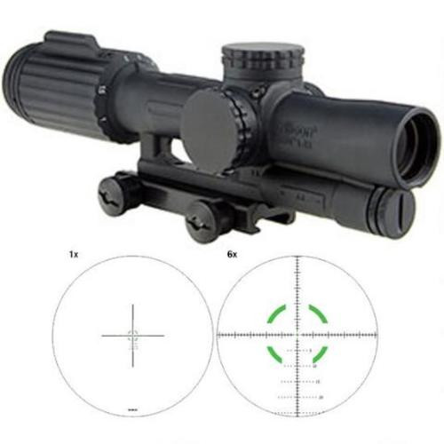 Trijicon VCOG 1-6x24, Illuminated Green Segmented Circle/Crosshair MIL Reticle