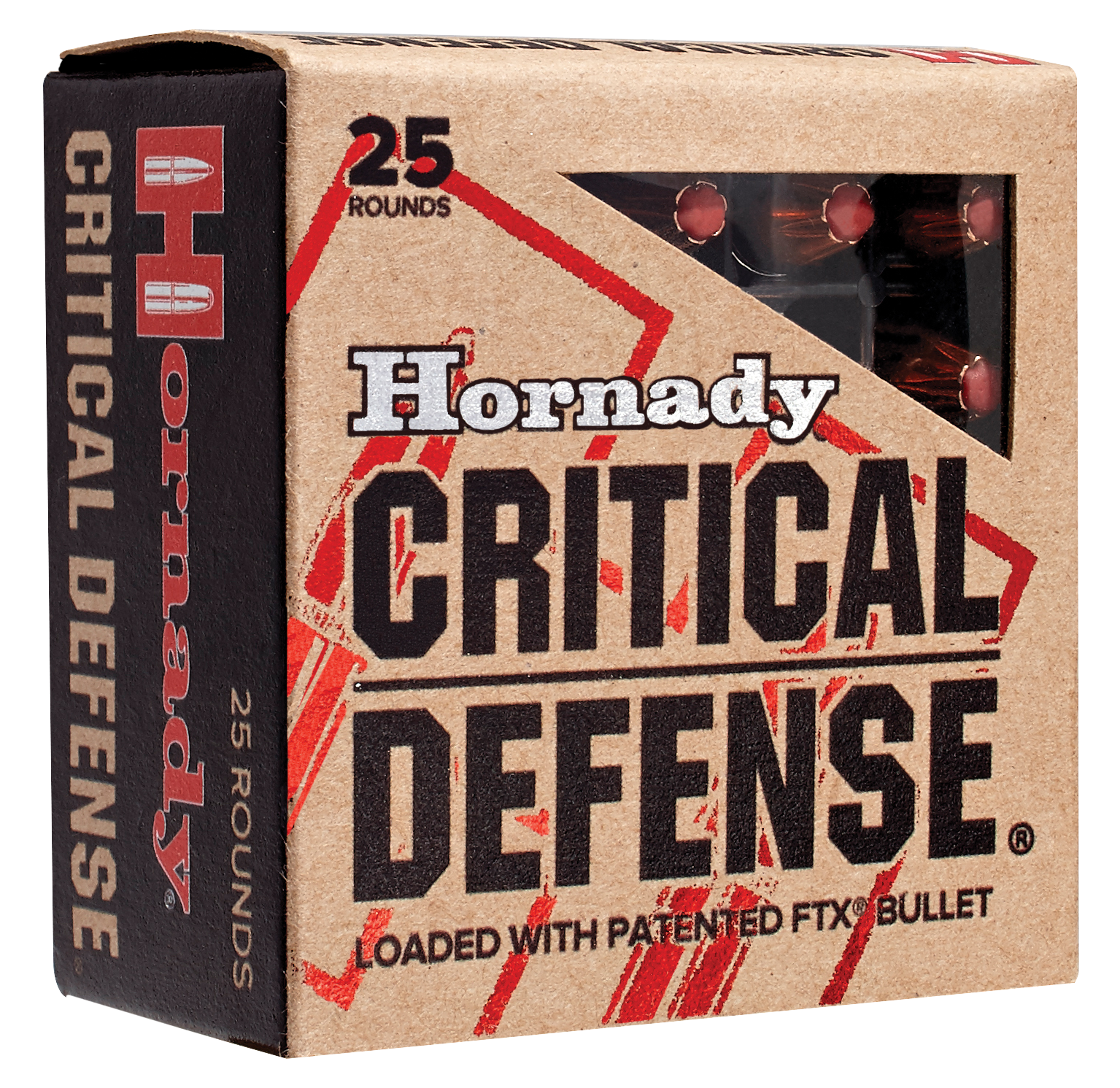 Hornady Critical Defense 357 Mag 125gr FTX 25 Rd - Box or Case