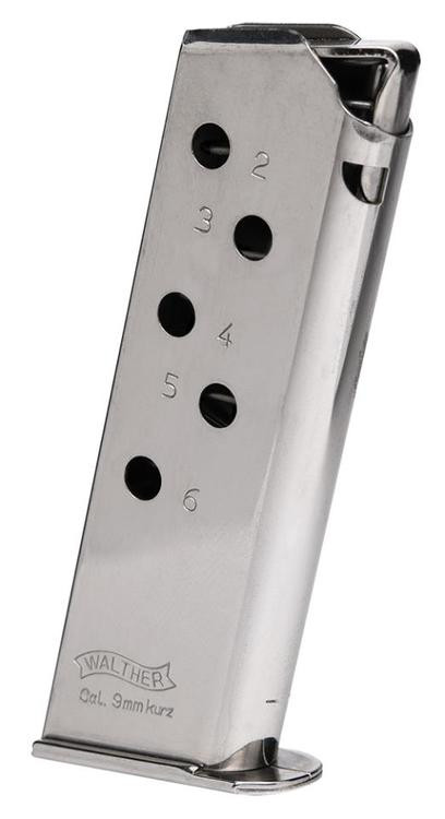 Walther Magazine Ppk/S 380 ACP 7 Round Standard Nickel .380