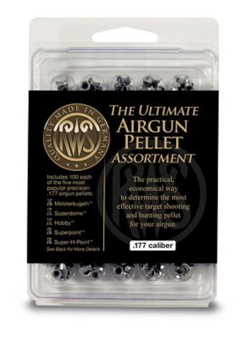 Umarex RWS Pellet Sampler .177 Stainless, 100 each Style, 500 Total