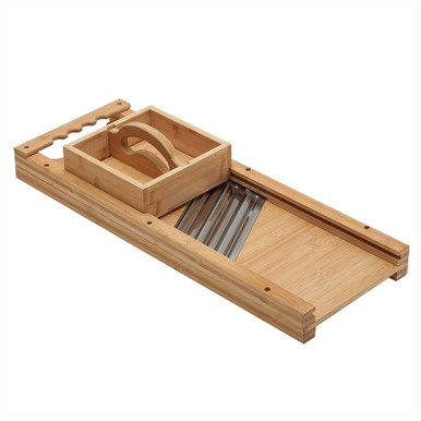LEM Roots & Harvest Triple Blade Cabbage Cutter 1347 Wood Stainless Steel Wood