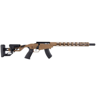 Ruger Precision Black Bolt Action Rifle 17 HMR 18" FDE