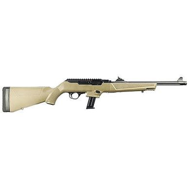RUGER PC CARBINE FLAT DARK EARTH 9MM 16.12" BARREL 17-ROUNDS THREADED