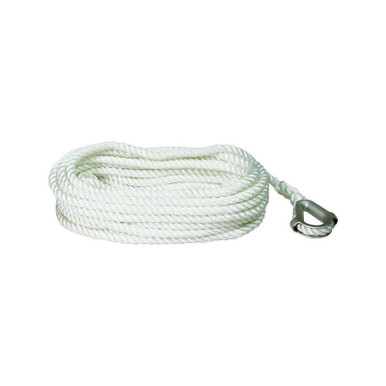 Seasense 50013026 Anchor Line Tw 3/8" X 100' White Black 3/8" X 100