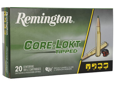 Remington 300 WSM Core-Lokt Tipped AmmunitionRT300WSM 150 Grain Polymer Tip 20 Rounds