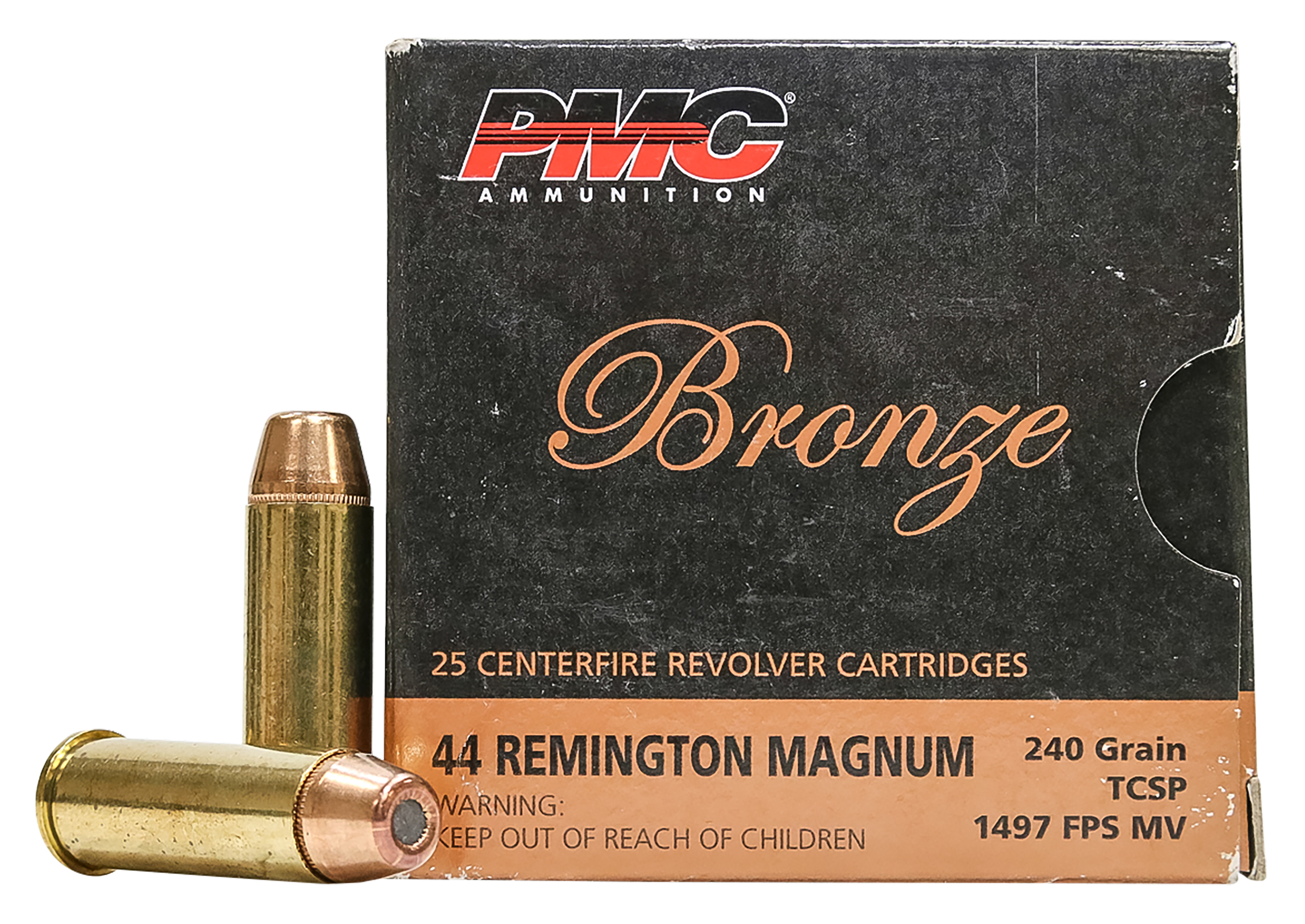PMC 44D Bronze 44 Rem Mag 240gr Truncated Cone Soft Point - Box or Case