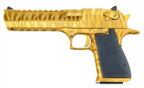 Magnum Research Desert Eagle .357 Mag, 6", 9rd, Gold Tiger Stripe