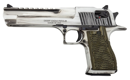 Desert Eagle Apocalyptic 44 Mag, 6" Barrel, White Matte Distressed Finish, 8rd Mag
