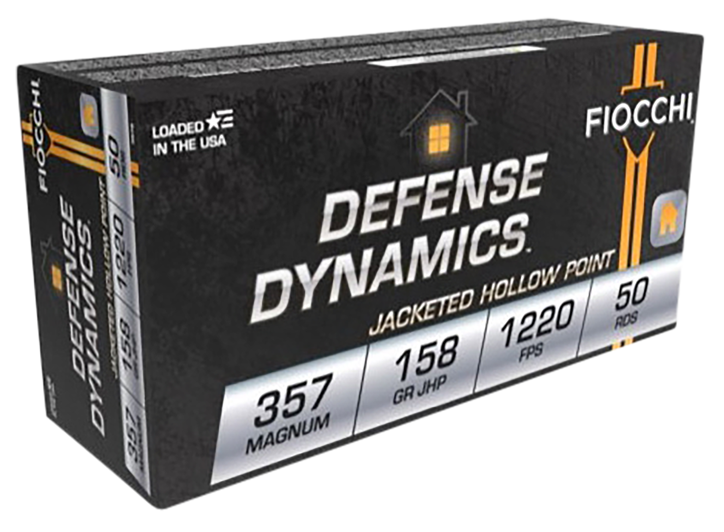 Fiocchi Defense Dynamics 357 Mag 158gr JHP 50 Rd Box - Box or Case