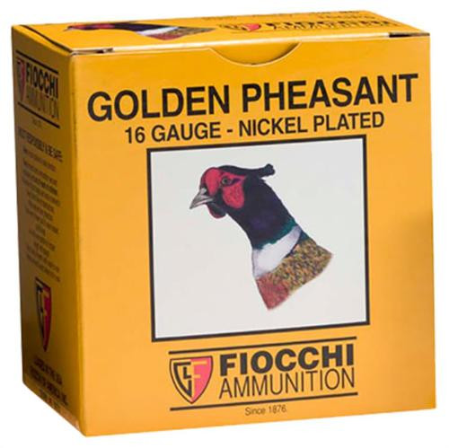 Fiocchi Golden Pheasant Nickel 16 Ga, 2.75", 1-1/8oz, 5 Shot, 25rd Box