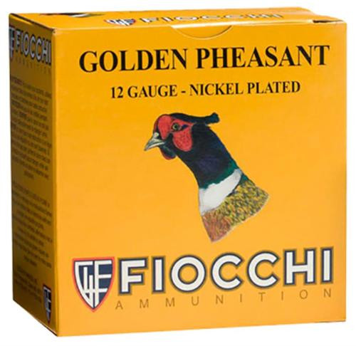 Fiocchi Golden Pheasant Nickel 12 Ga, 3", 1-3/4oz, 4 Shot, 25rd Box
