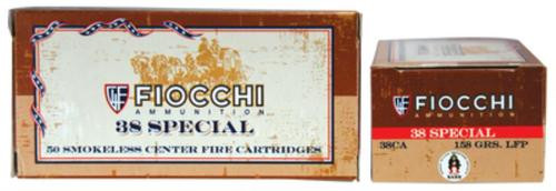 Fiocchi Cowboy Action .38 Special 158gr, Lead Flat Point, 50rd Box