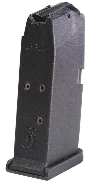 Glock 39 Magazine 45 GAP, Black, 6rd