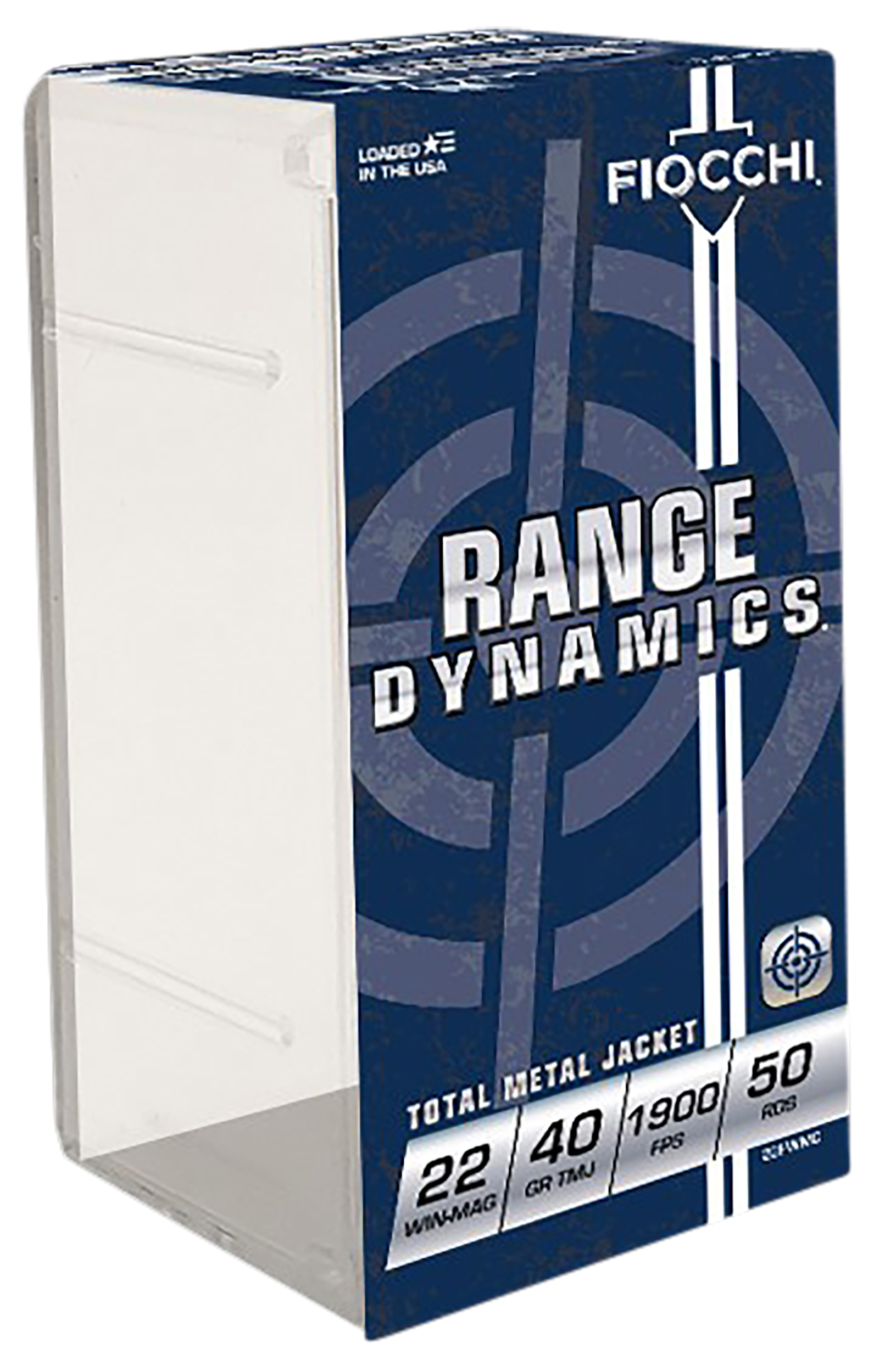 Fiocchi Field Dynamics 22 WMR 40gr Total Metal Jacket 50 Rounds - Box or Case
